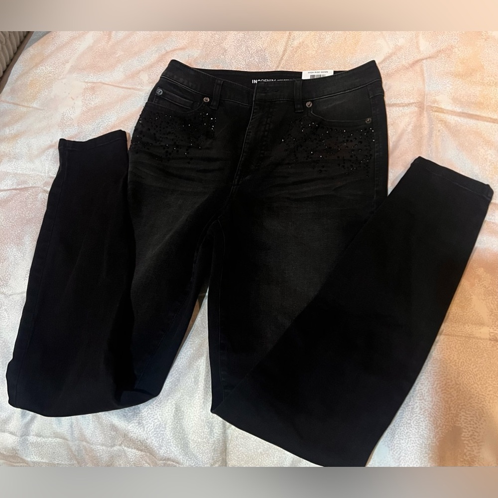 NWOT - INC Denim BLACK High Rise Skinny Jeans NEVER WORN